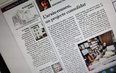 La Fundació ja té una secció fixa a la revista mensual de Palau-Solità i Plegamans