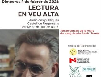 La Fundació Folch i Torres organitza el Dia Mundial de la Lectura en Veu Alta a Palau-solità i Plegamans