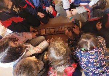 Les escoles de Palau-solità i Plegamans fan la visita anual a la Fundació Folch i Torres